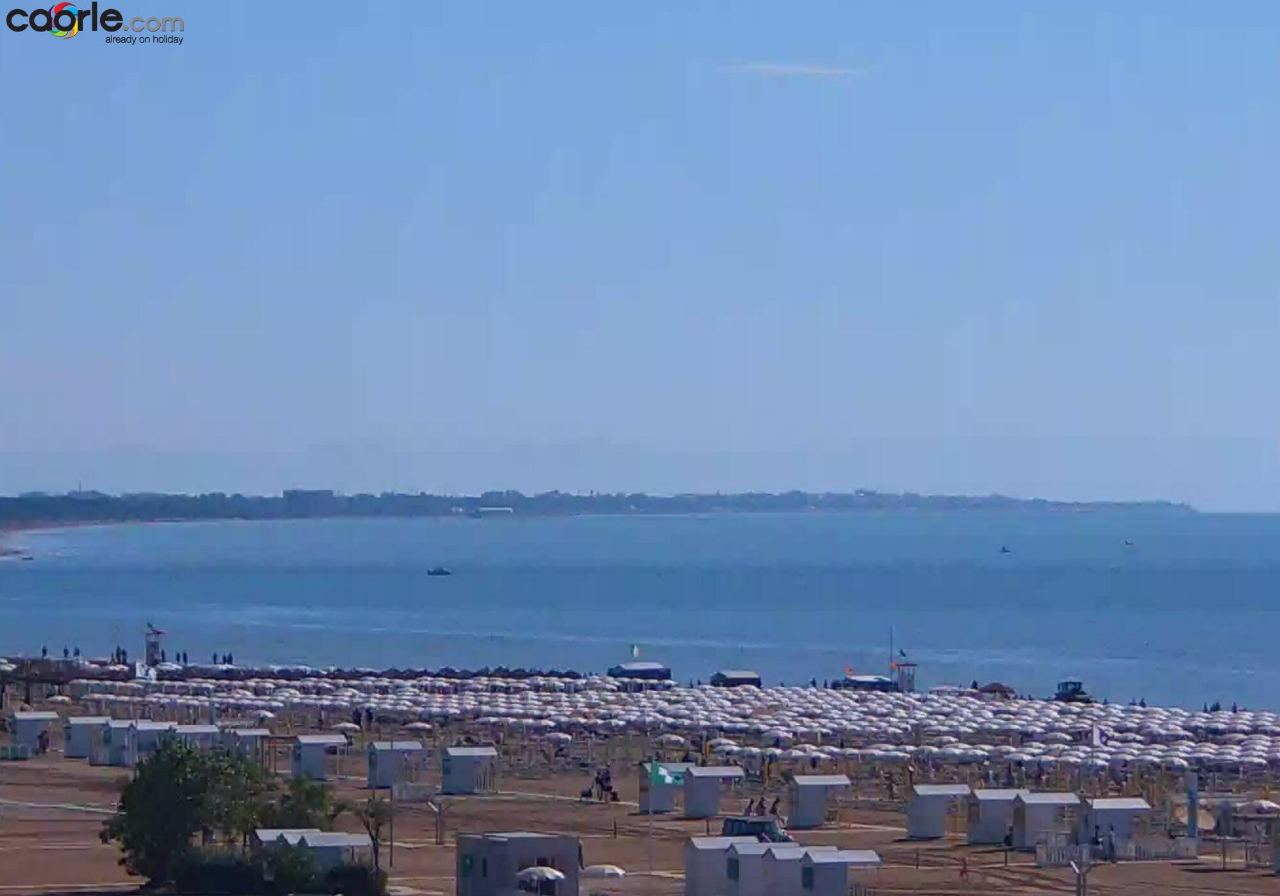 Webcam Caorle – Strand von Levante a Caorle in diretta: Vallevecchia – Strand „Brussa“, laguna e vallevecchia