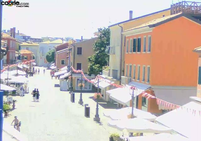 Webcam Altstadt von Caorle a Caorle in diretta: Rio Terrà delle Botteghe, centro storico