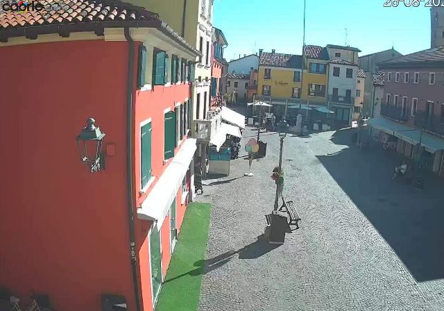 Webcam Caorle Pio X Platz a Caorle in diretta: Altstadt, centro storico