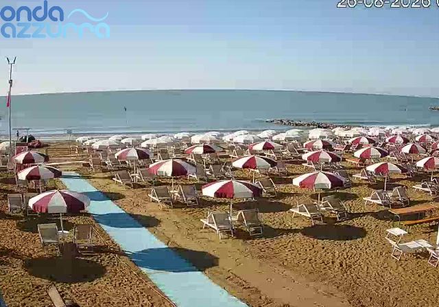 Webcam Onda Azzurra a Caorle in diretta: Webcam Duna Verde, spiaggia di levante