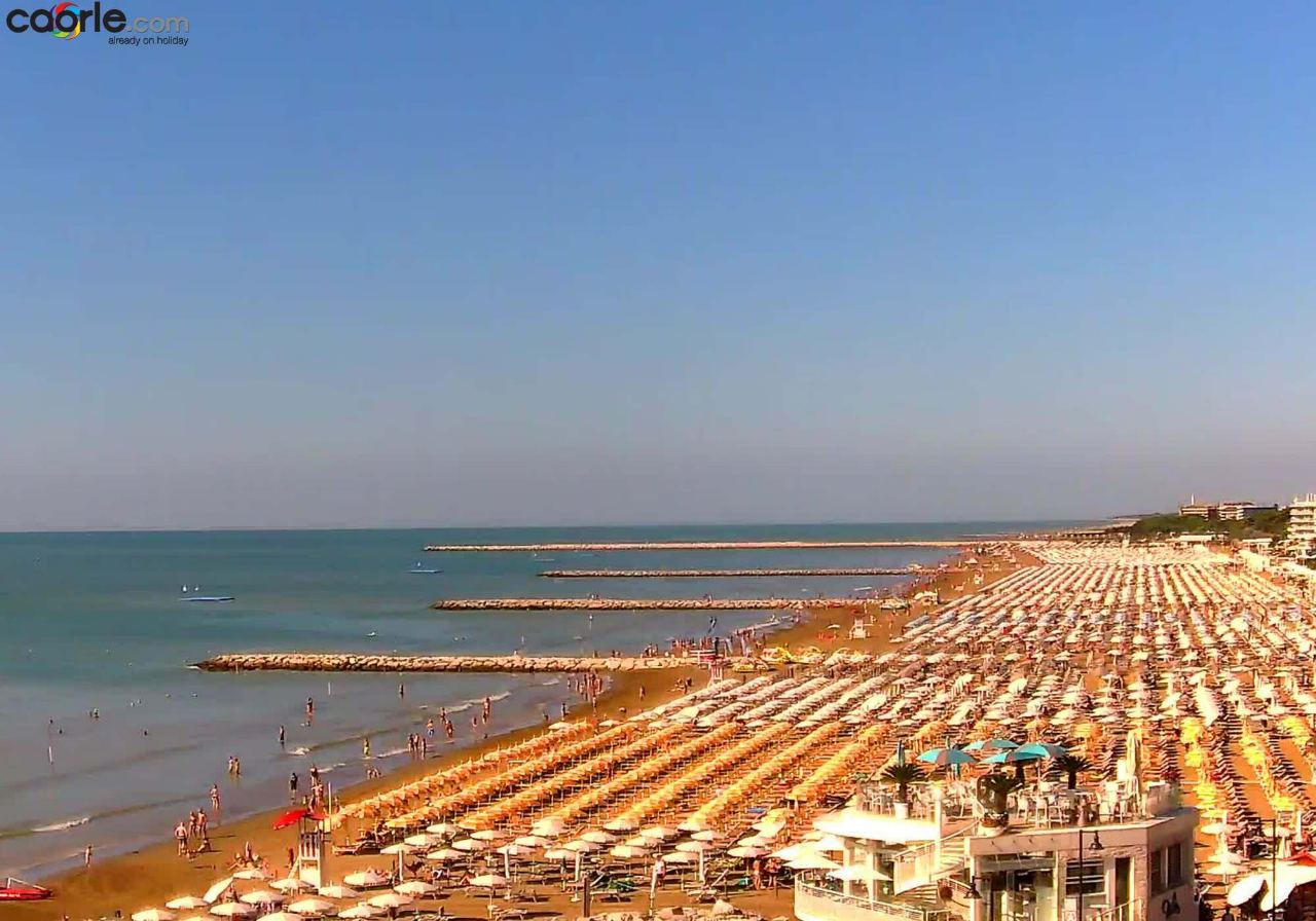 Webcam Caorle "Ponente" Strand a Caorle in diretta: "Ponente" Strand, spiaggia di ponente